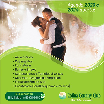 Agenda 2023 e 2024 Colina Country Club